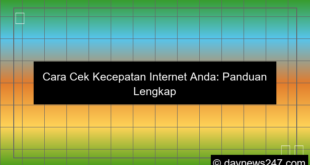 gambar cara cek kecepatan internet