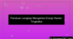 gambar cara kelola energi harian