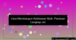 desain cara membangun kebiasaan baik