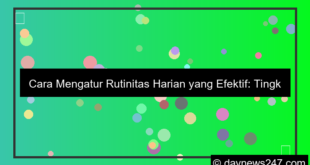 gambar cara mengatur rutinitas harian
