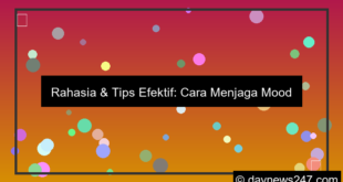 cara menjaga mood tetap baik