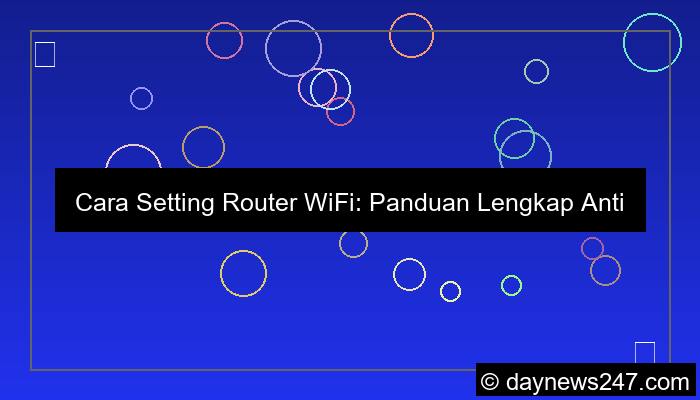 gambar cara setting router wifi