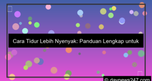 ilustrasi cara tidur lebih nyenyak