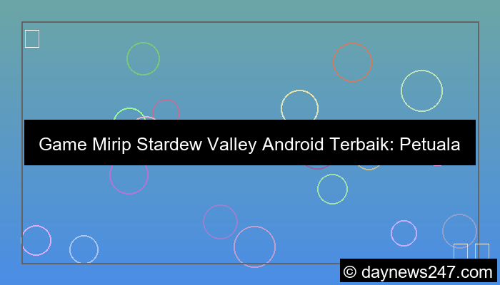 grafik game mirip stardew valley android