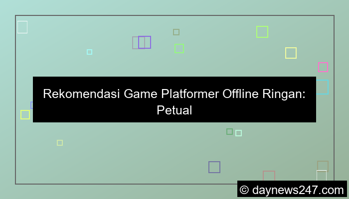 visual game platformer offline ringan