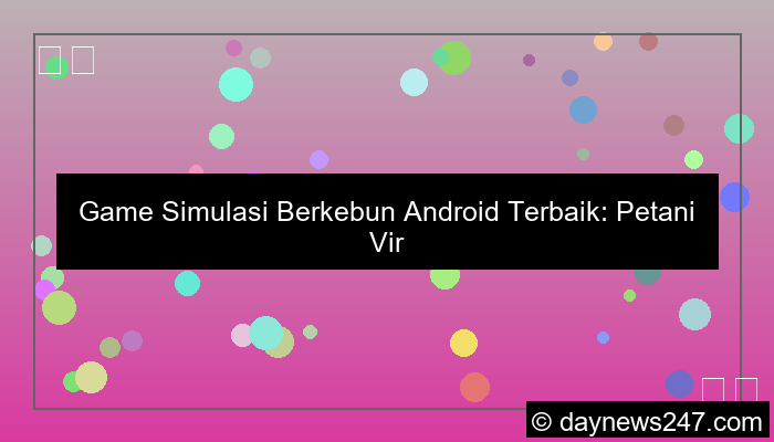 desain game simulasi berkebun android