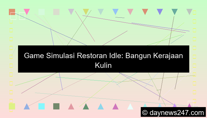 ilustrasi game simulasi restoran idle