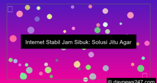 ilustrasi internet stabil jam sibuk