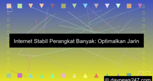 ilustrasi internet stabil perangkat banyak