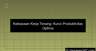 kebiasaan kerja tenang