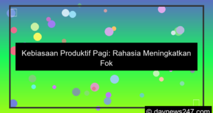 ilustrasi kebiasaan produktif pagi