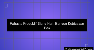 visual kebiasaan produktif siang