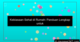 ilustrasi kebiasaan sehat di rumah