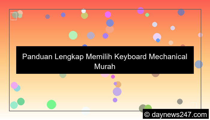keyboard mechanical murah