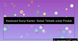 ilustrasi keyboard sunyi kantor