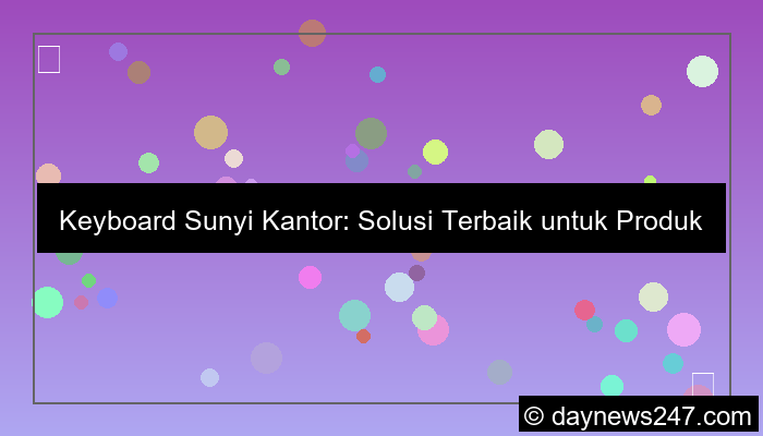 ilustrasi keyboard sunyi kantor