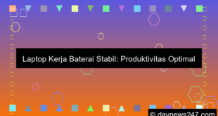 laptop kerja baterai stabil
