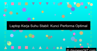 laptop kerja suhu stabil