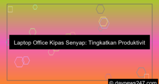 gambar laptop office kipas senyap