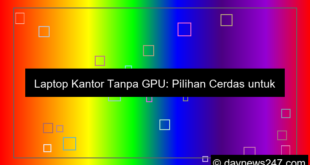 visual laptop office tanpa gpu