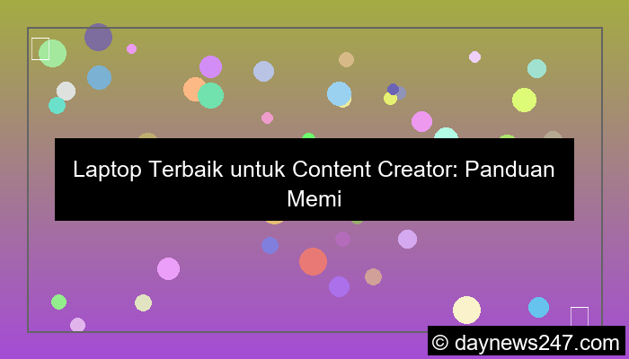 gambar laptop untuk content creator