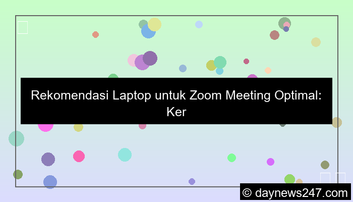 ilustrasi laptop untuk zoom meeting