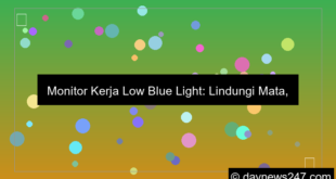 monitor kerja low blue light