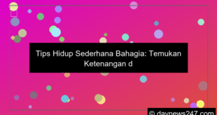 tips hidup sederhana bahagia