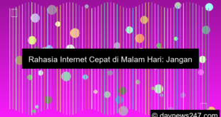 ilustrasi tips internet cepat di malam hari