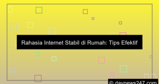 tips internet stabil di rumah