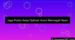 tips jaga postur kerja