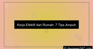 tips kerja fokus di rumah