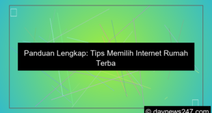 ilustrasi tips memilih internet rumah