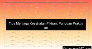 grafik tips menjaga kesehatan pikiran