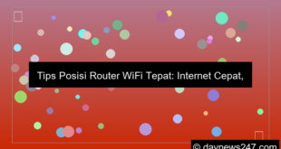 tips posisi router tepat
