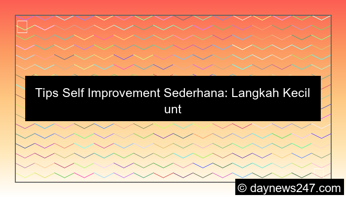 desain tips self improvement sederhana