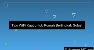 tips wifi untuk rumah bertingkat