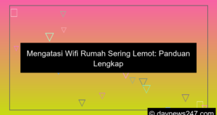wifi rumah sering lemot