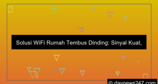 desain wifi rumah tembus dinding
